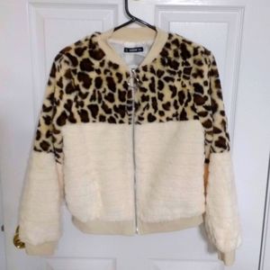 NEW Leopard Zip-Up Fleece